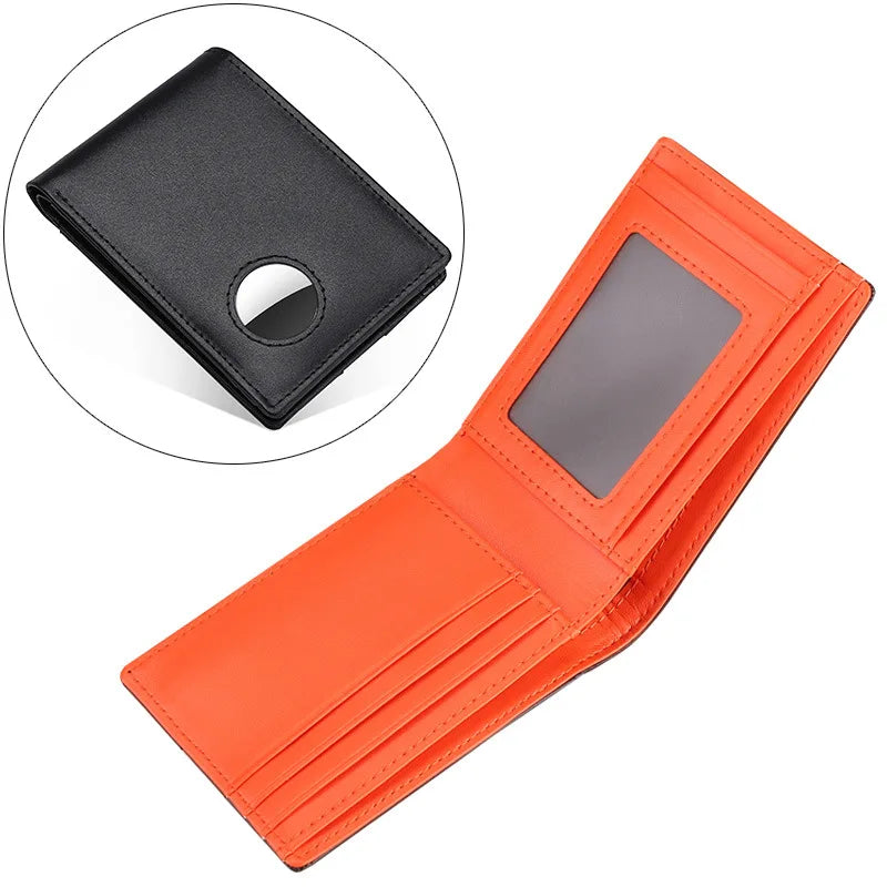 Men's Wallet with AirTag Slot and RFID Protection