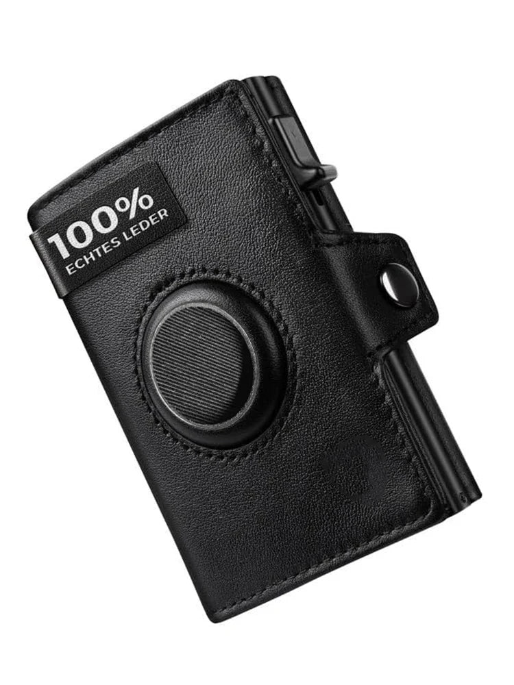 Men's Wallet with AirTag Slot and RFID Protection